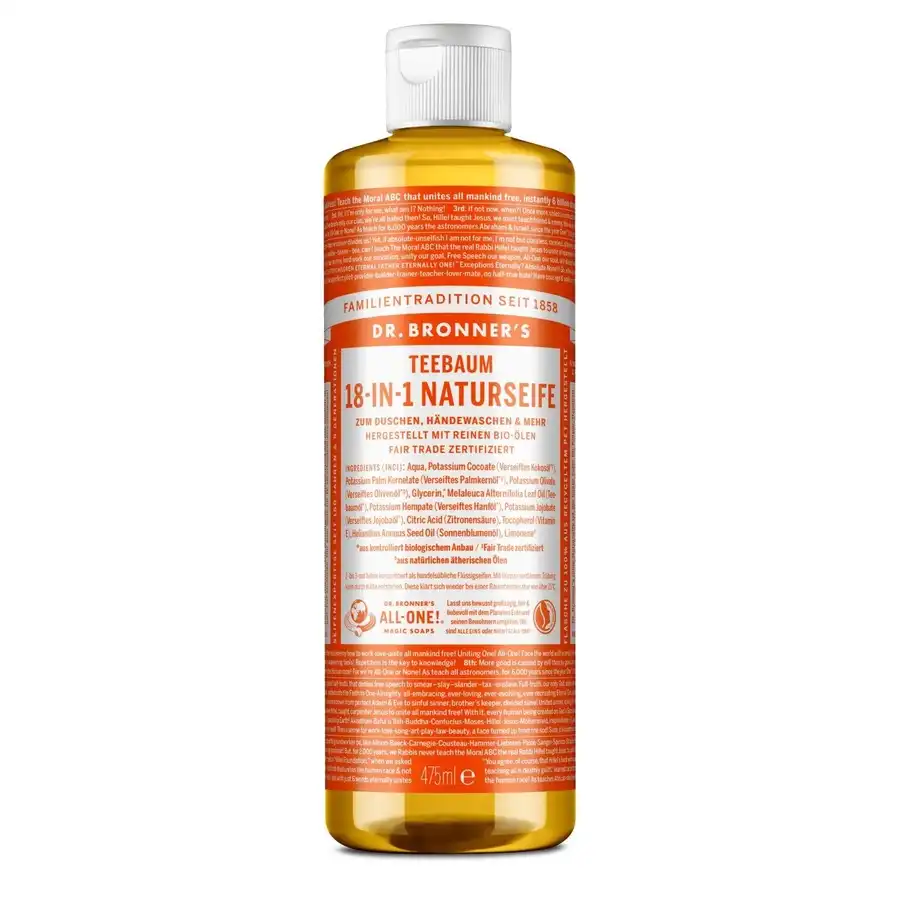 Dr. Bronner's - Jabón natural árbol del té jabón 18 en 1 Geles de ducha 475 ml unisex - Dr. Bronners - Comparador de precios