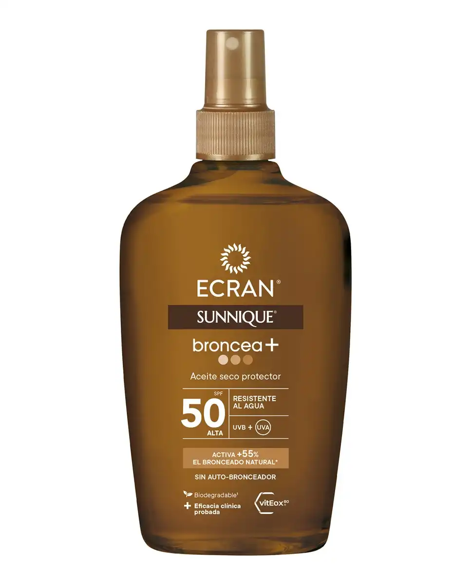 Ecran - Aceite Seco Protector SPF50 Broncea+ Sunnique - Ecran - Comparador de precios