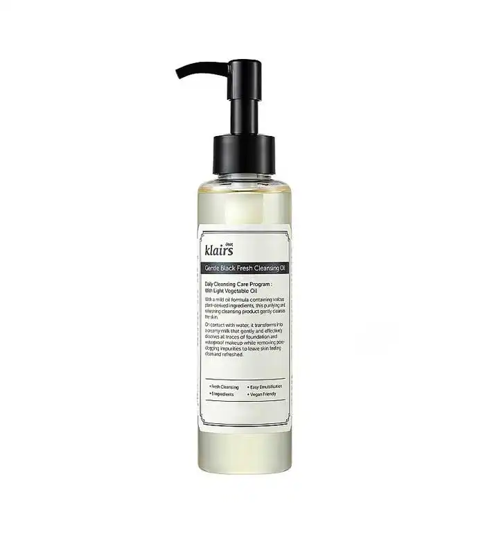 Klairs - Aceite limpiador ligero Gentle Black Fresh Cleansing Oil - Klairs - Comparador de precios