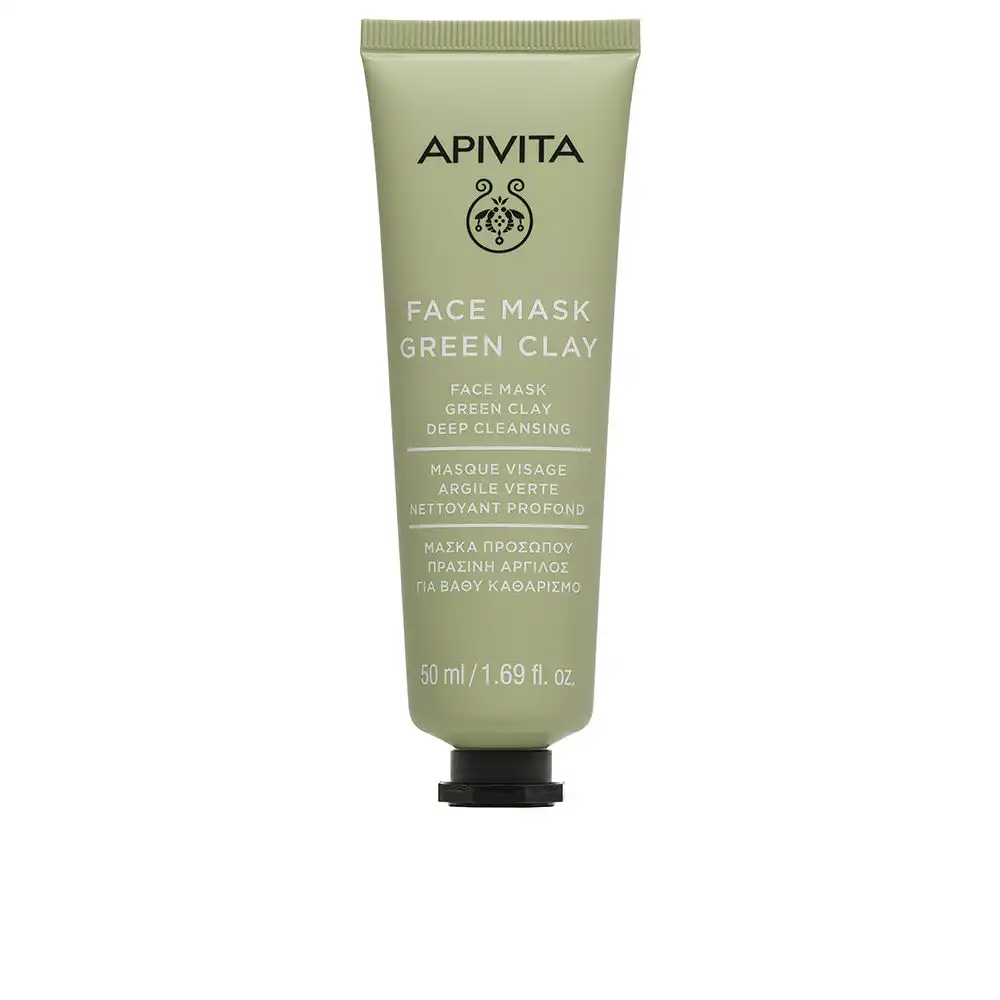 Mascarilla Facial limpiadora profunda con arcilla verde 50 ml - Apivita - Comparador de precios