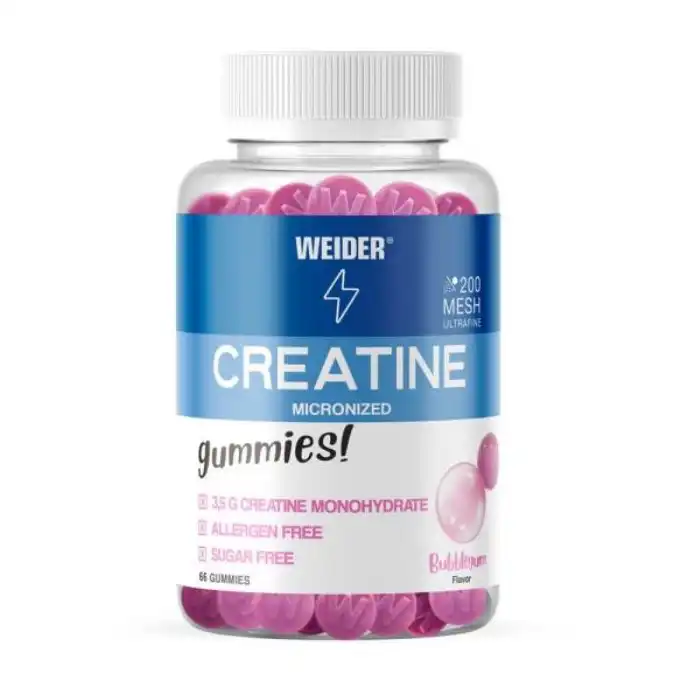 Micronized Creatine 200 Mesh Gummies Bubblegum - Weider - Comparador de precios