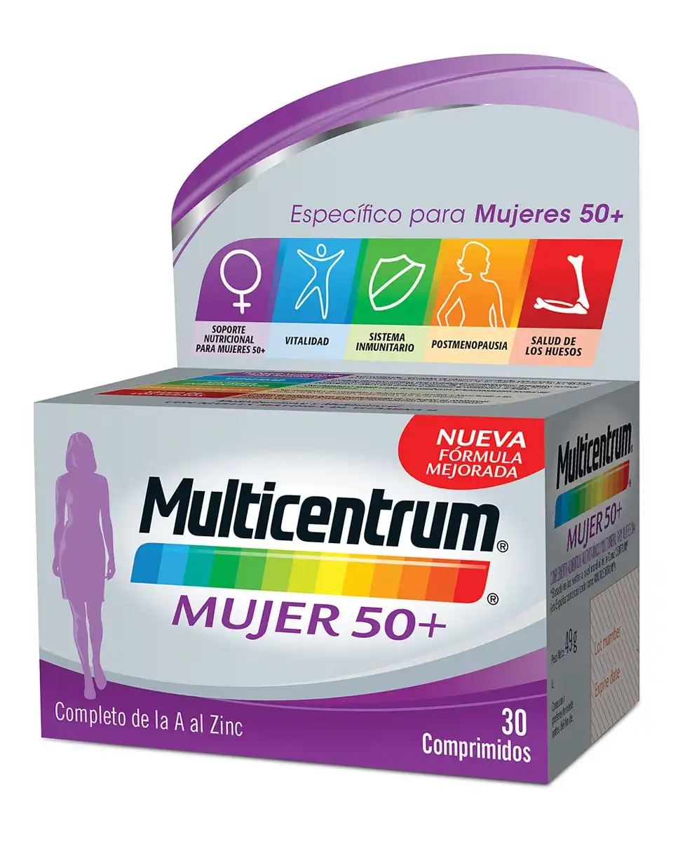 Multicentrum - 30 Comprimidos Mujer 50+ - Multicentrum - Comparador de precios