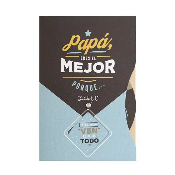 Postal Papá, Eres El Mejor - Mr Wonderful - Comparador de precios