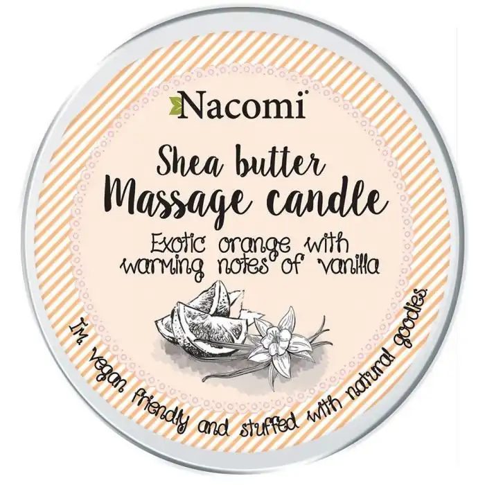 Shea Butter Vela de Masaje Naranja Y Vainilla 150 gr - Nacomi - Comparador de precios