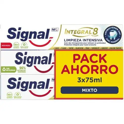Signal Mixto Triplo 225 ml Pasta Dentífrica - Signal - Comparador de precios