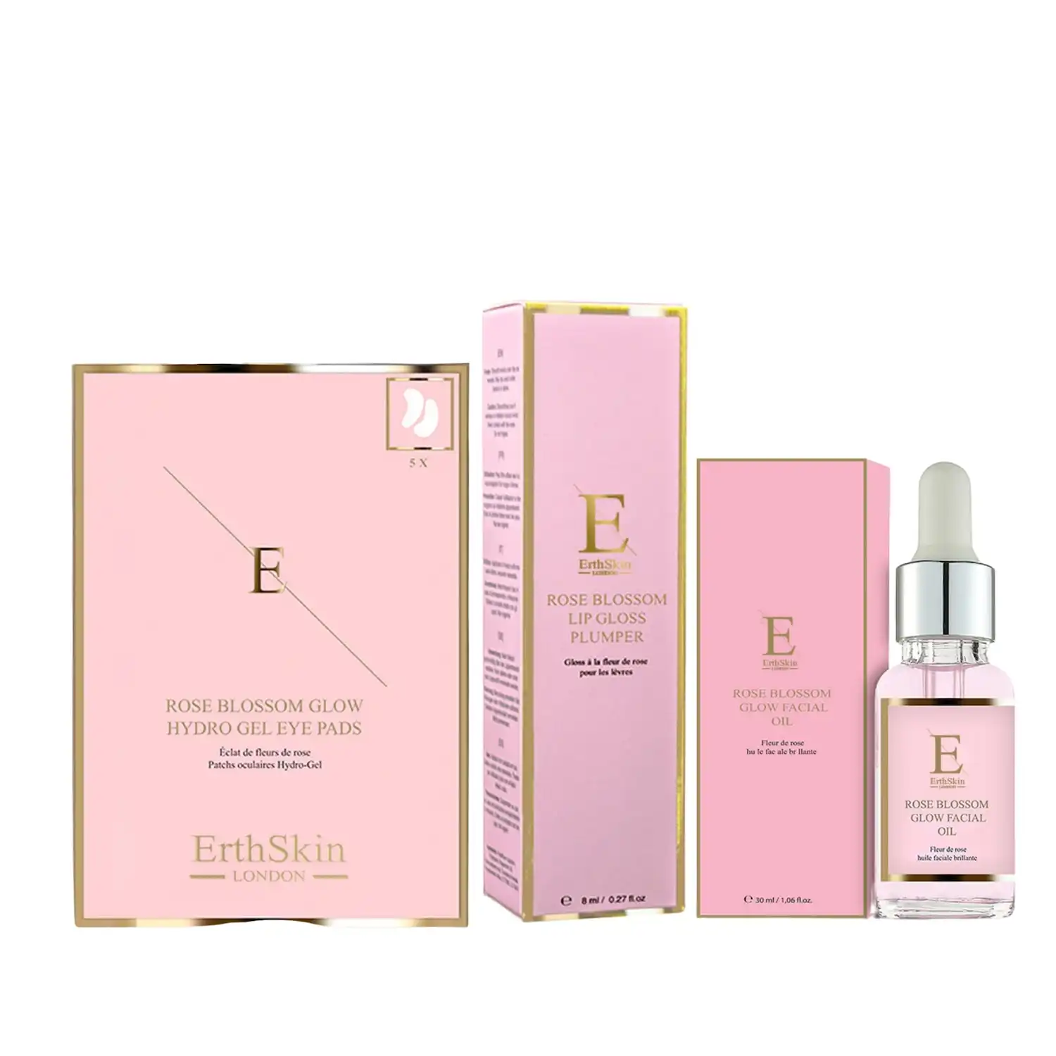 Trío radiante Rose Glow Set de tratamiento facial - ErthSkin London - Comparador de precios