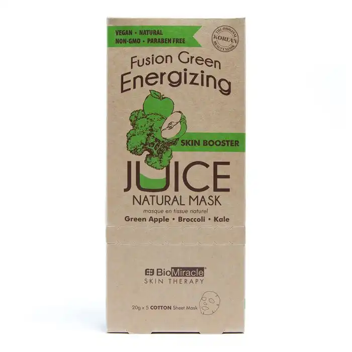 ¡20% DTO! Fusion Green Energizing Mascarilla Natural Booster Zumo Manzana 100 gr - BIOMIRACLE - Comparador de precios