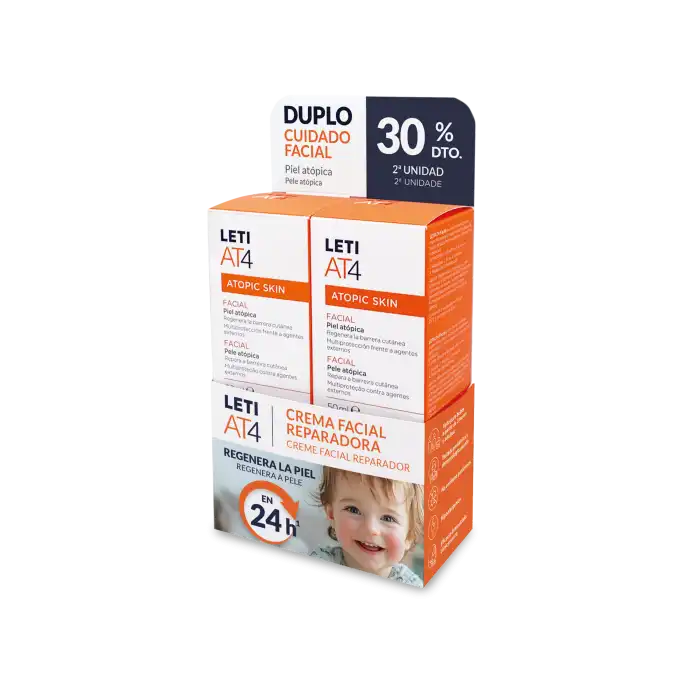¡22% DTO! AT4 Atopic Skin Crema Facial Piel Atópica 50 ml - Leti - Comparador de precios