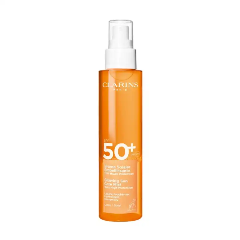Bruma Solar Embellecedora Alta Protección Spf 50+ Para El Cuerpo 150 Ml - Clarins - Comparador de precios