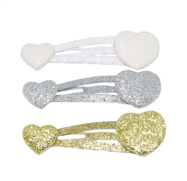 Clips Glitter Corazón - 1699 - Comparador de precios