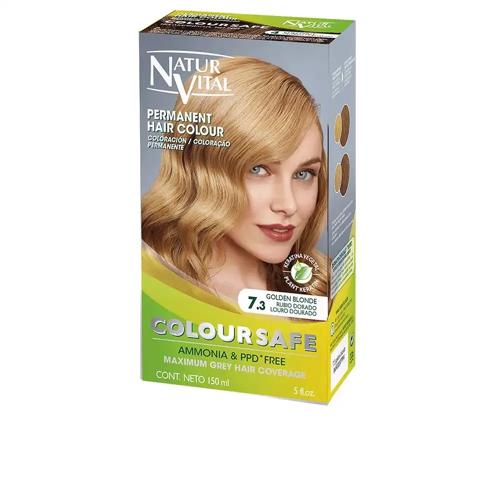 Coloursafe tinte permanente #7.3-rubio dorado - Naturvital - Comparador de precios