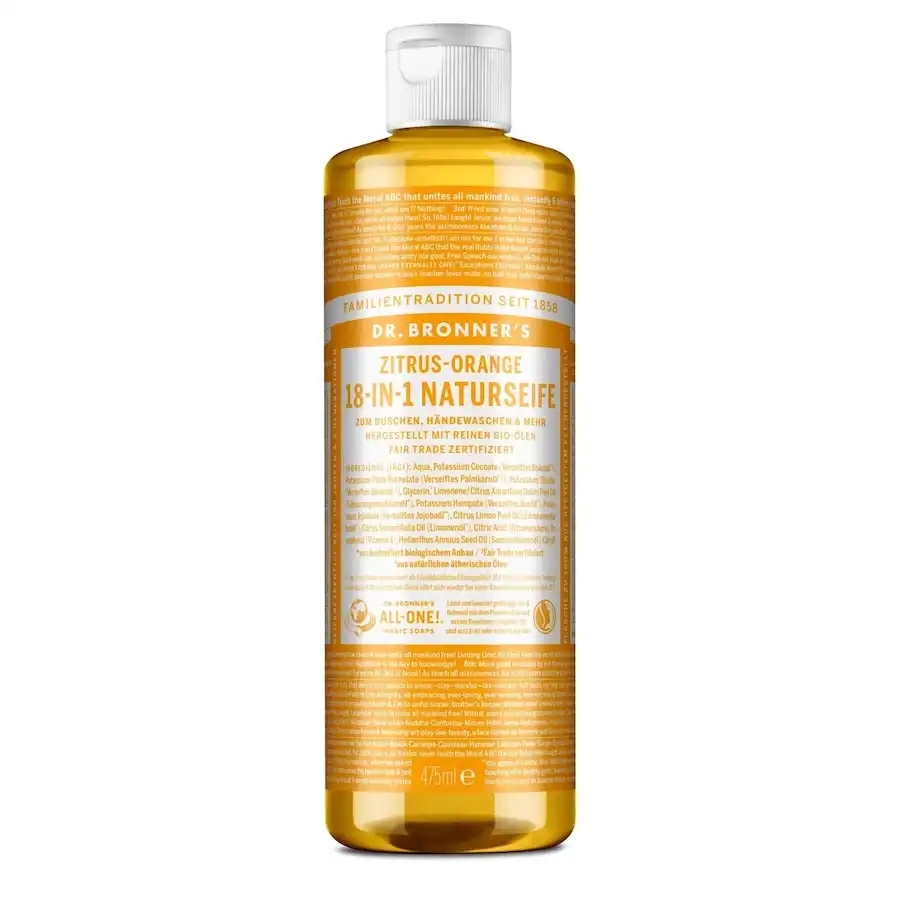 Dr. Bronner's - Citrus-Orange 18-in-1 Natural Soap Jabones 475 ml unisex - Dr. Bronners - Comparador de precios