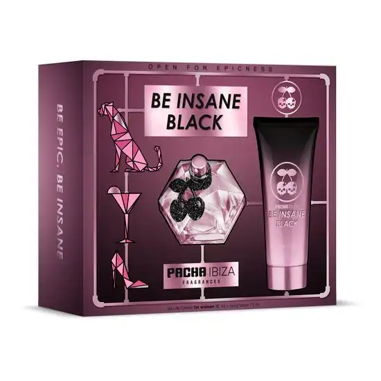 Be Insane Black for Her Edt Estuche 80 ml Eau de Toilette - Pacha - Comparador de precios