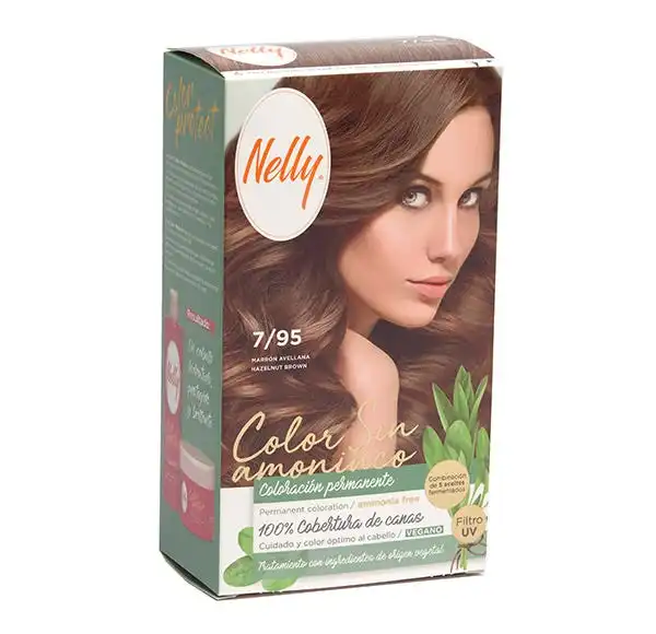 Nelly Tinte Nelly sin Amoníaco 7/95 Marrón Avellana , 50 ml - Nelly - Comparador de precios