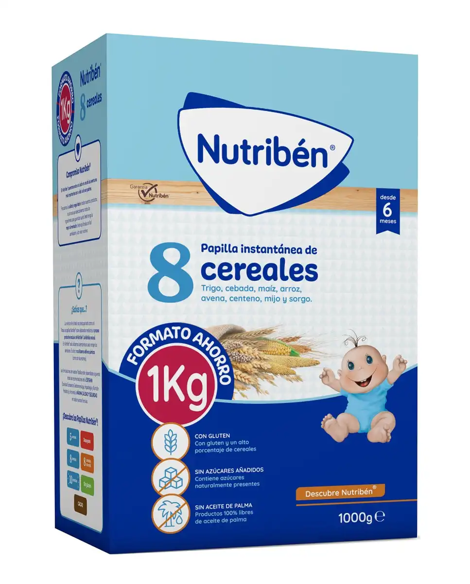 Nutribén® - Papilla 8 Cereales 1000 Nutribén - Nutribén® - Comparador de precios