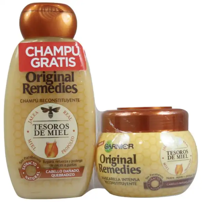Original Remedies Set Tesoros de Miel 590 ml - Garnier - Comparador de precios
