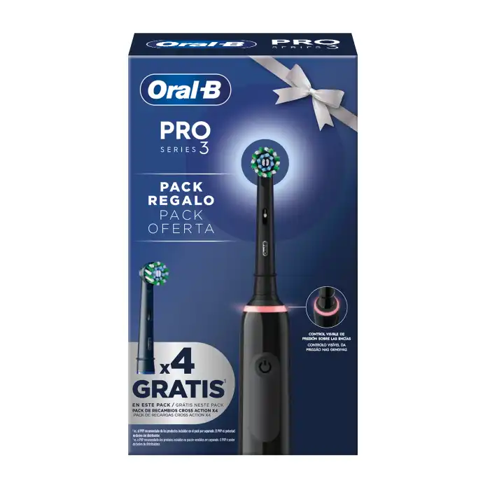 Pack Regalo Pro Series 3 Cepillo Eléctrico + 4 Recambios - Oral-B - Comparador de precios