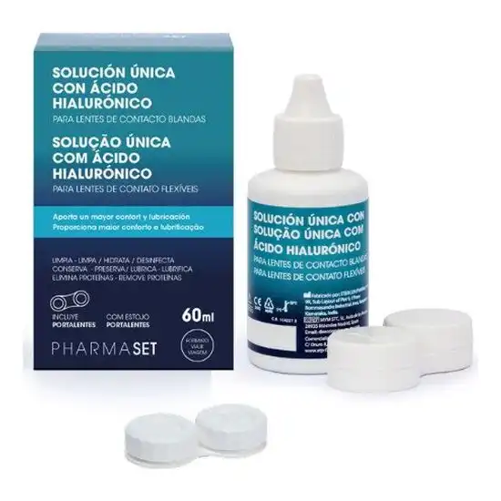 Pharmaset Solución Única con Ácido Hialurónico 60 ml Solución Única para Lentes de Contacto - Pharmaset - Comparador de precios