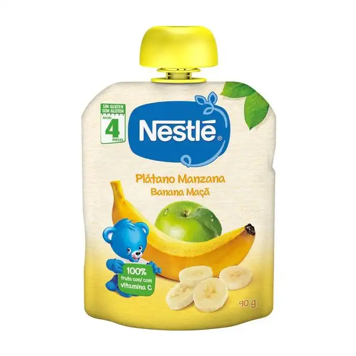Puré Plátano y Manzana en Bolsita 90 gr - Nestle - Comparador de precios