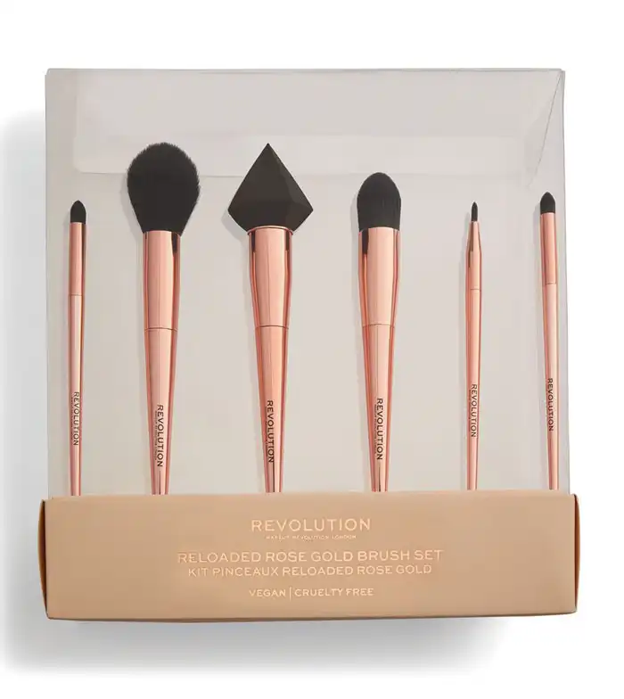 Revolution - Set de brochas Reloaded Rose Gold Brush Set - Makeup Revolution - Comparador de precios