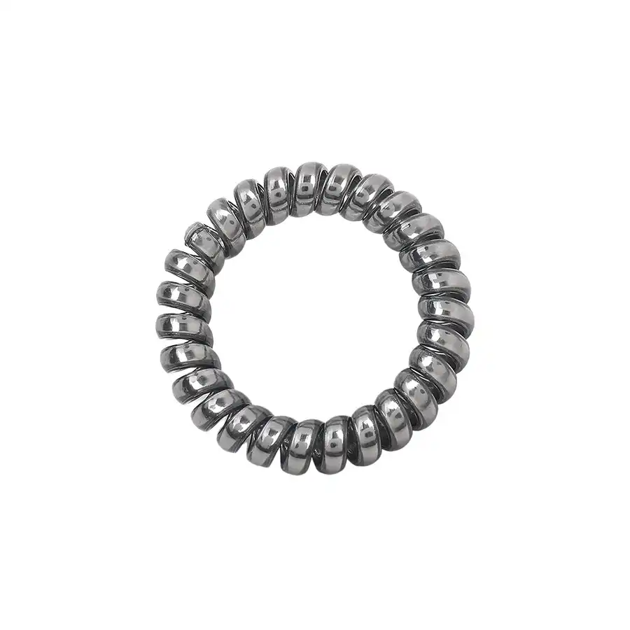 SOHO - Gomas Para El Pelo En Espiral Metalizadas Gomas para cabello 3 pieces Plata female - Soho - Comparador de precios