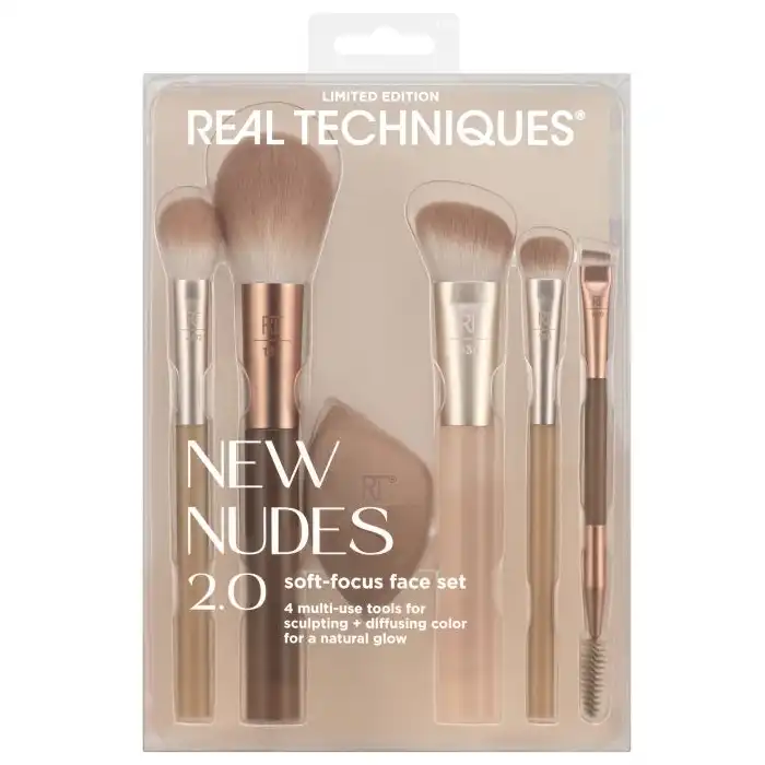 ¡20% DTO! Edición Limitada New Nude Soft-Focus Face Set - Real Techniques - Comparador de precios