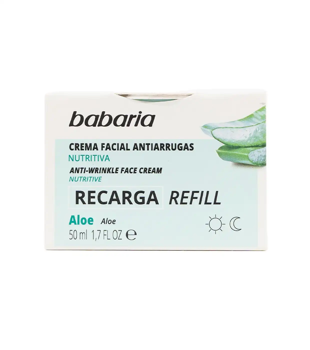 Babaria - Refill crema facial antiarrugas - Aloe vera - Babaria - Comparador de precios