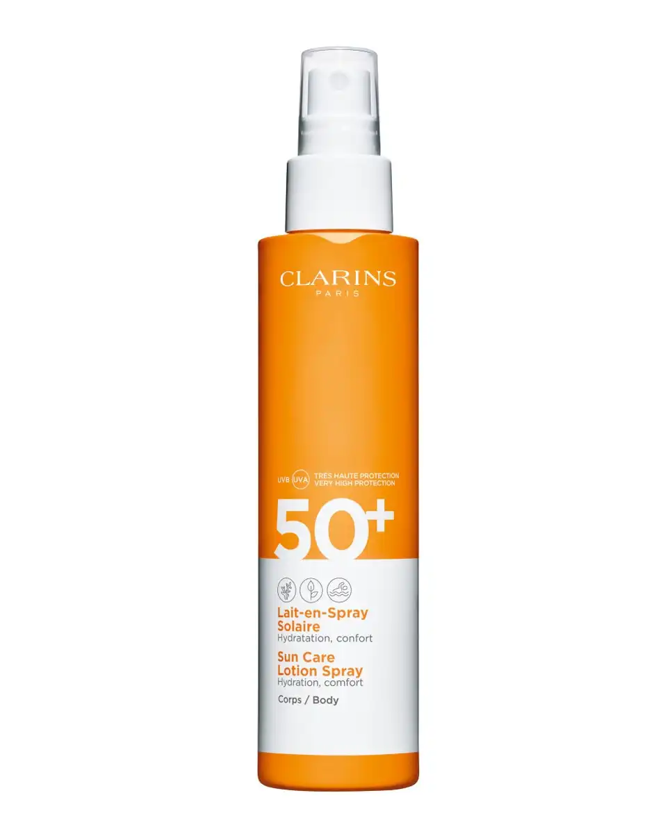 Clarins - Leche Solar Hidratante En Spray Muy Alta Protección Uva / Uvb Spf 50+ - Clarins - Comparador de precios