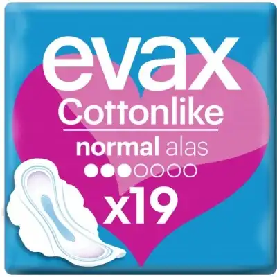 Evax Cottonlike Compresas Normal Plus con Alas X19 - EVAX - Comparador de precios
