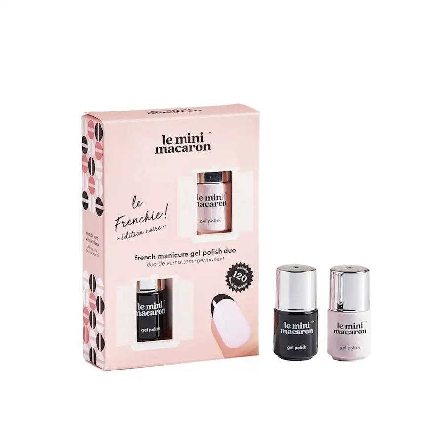 Le Mini Macaron - "Le Frenchie" - Édition noire French manicure gel polish duo Laca de uñas gel 1 pieces 1 Unidad - Le Mini Macaron - Comparador de precios