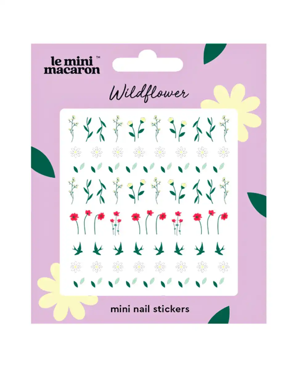 Le Mini Macaron Mini Nail Stickers Wildflowers, 7 gr - Le Mini Macaron - Comparador de precios
