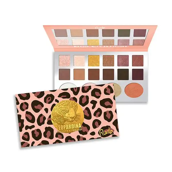 Leopardina 12 Eyeshadow + 4 Highlight - RUDE - Comparador de precios