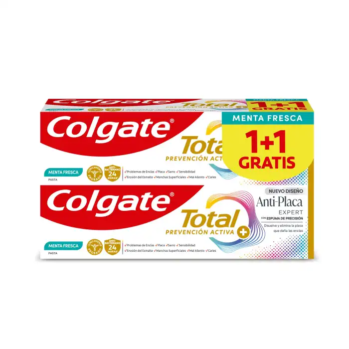 Pasta de Dientes Total Prevención Activa Anti-Placa 150 ml - Colgate - Comparador de precios