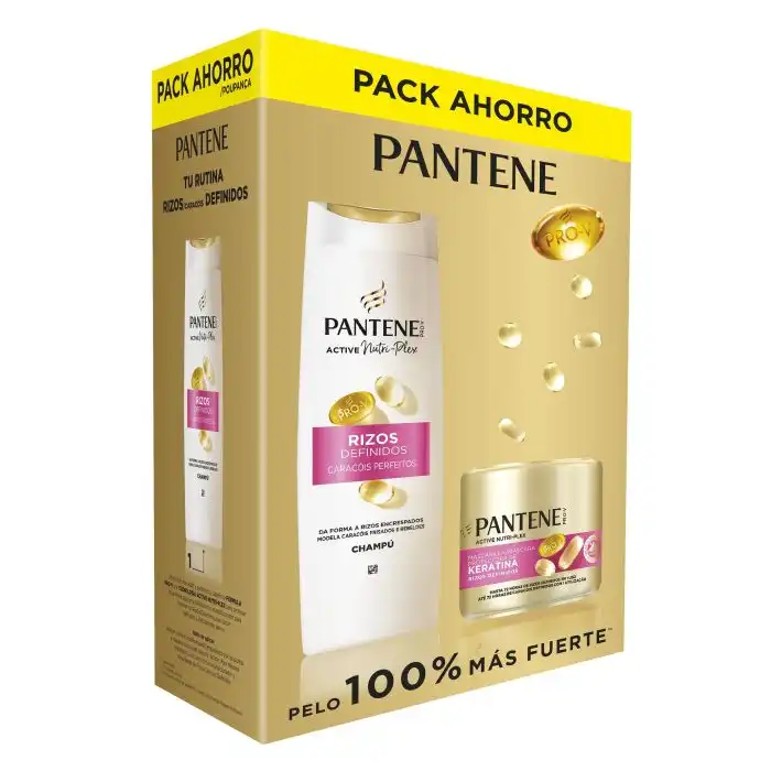 Pro-V Rizos Definidos Champú + Mascarilla Keratina 625 ml - Pantene - Comparador de precios