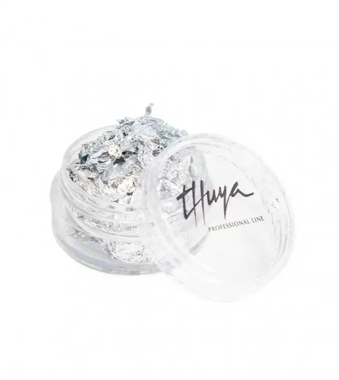 Thuya - Pan de oro para decoración de uñas - Plata - Thuya - Comparador de precios