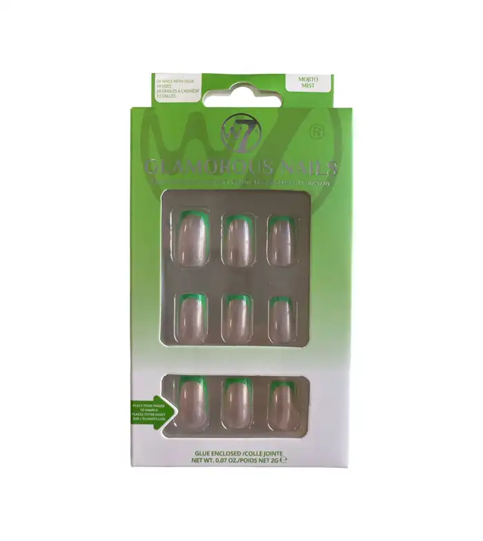 W7 - Uñas postizas Glamorous Nails - Mojito Mist - W7 - Comparador de precios