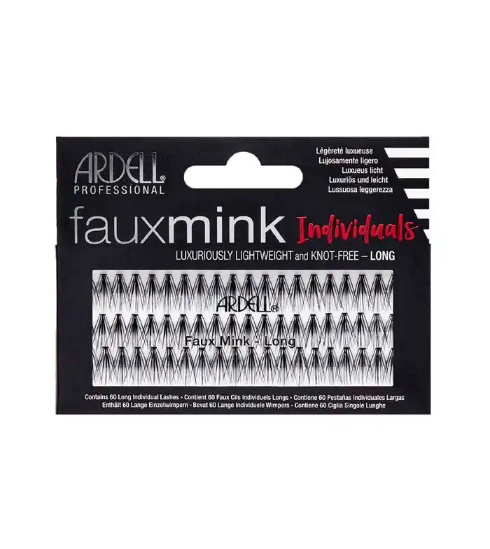 Ardell - Pestañas postizas Individuales Fauxmink - Long Black - Ardell - Comparador de precios