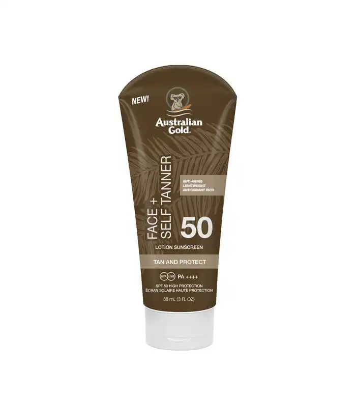 Australian Gold - Loción solar facial bronceadora SPF50 Face + Self Tanner - Australian Gold - Comparador de precios
