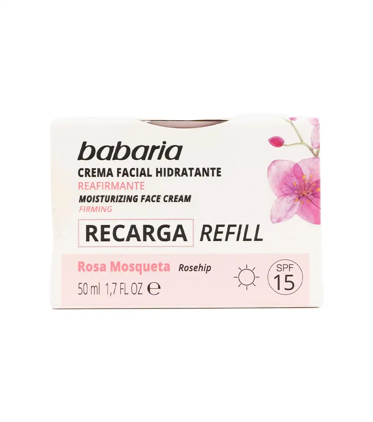 Babaria - Refill crema facial hidratante y reafirmante SPF15 - Rosa mosqueta - Babaria - Comparador de precios