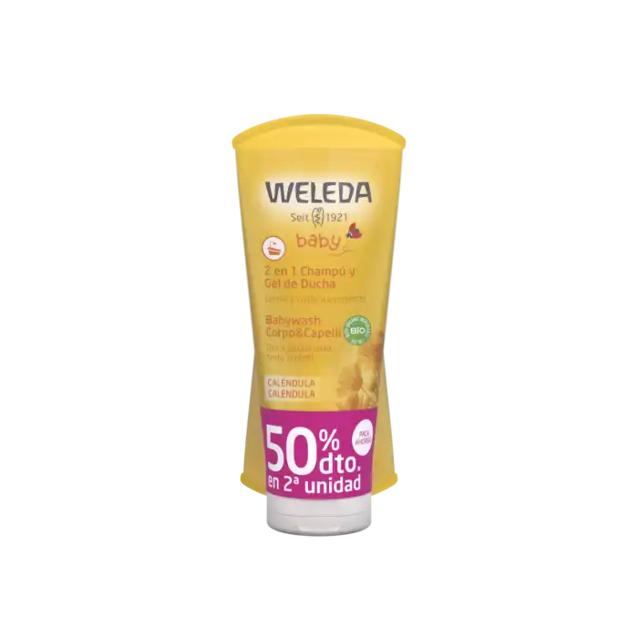 Champú y Gel de Ducha de Caléndula Bebé 400 ml - Weleda - Comparador de precios