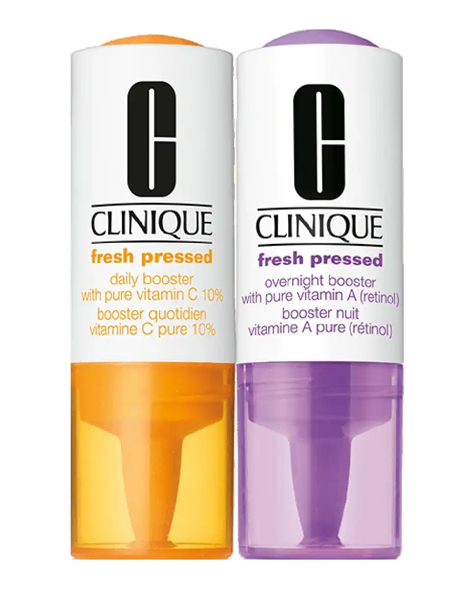 Clinique - Estuche De Regalo Fresh Pressed Clinical Daily + Overnight Boosters With Pure Vitamins C 10% + A - Clinique - Comparador de precios