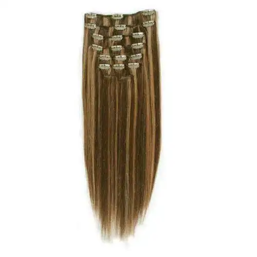 Fashiongirl - Extensiones Con Clip Fashiongirl #60 Rubio Platino - 65 Cm Extensiones de cabello 1 pieces Marrón unisex - Fashiongirl - Comparador de precios