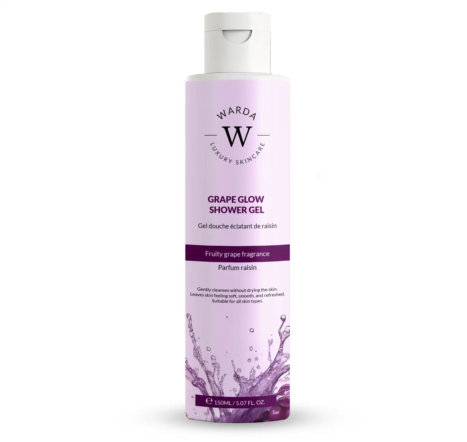 Gel de ducha con aroma a uva, 150 ml Gel de ducha 1 GEL DE DUCHA - Warda Luxury Skincare - Comparador de precios