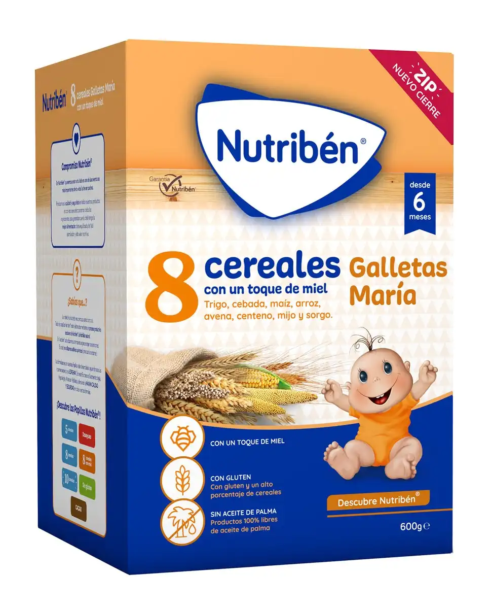 Nutribén® - Papilla 8 Cereales Y Miel Galletas María - Nutribén® - Comparador de precios
