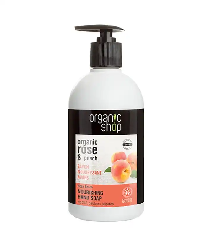Organic Shop - Jabón de manos nutritivo - Rosa orgánica y Melocotón - Organic Shop - Comparador de precios