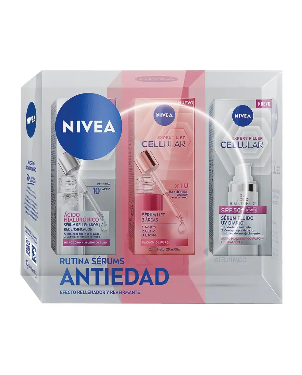 Pack Cellular Lift Rutina Sérums Antiedad Nivea - Nivea - Comparador de precios