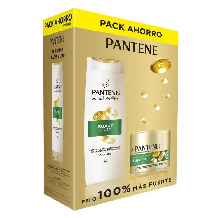 Pro-V  Nutri Plex Suave - Liso Champú + Mascarilla con Keratina 625 ml - Pantene - Comparador de precios