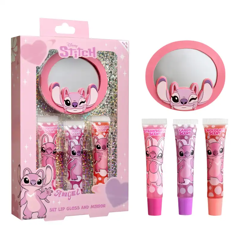 Set Con 3 Brillos Labiales 7,5 Ml Y Espejo - Disney - Comparador de precios