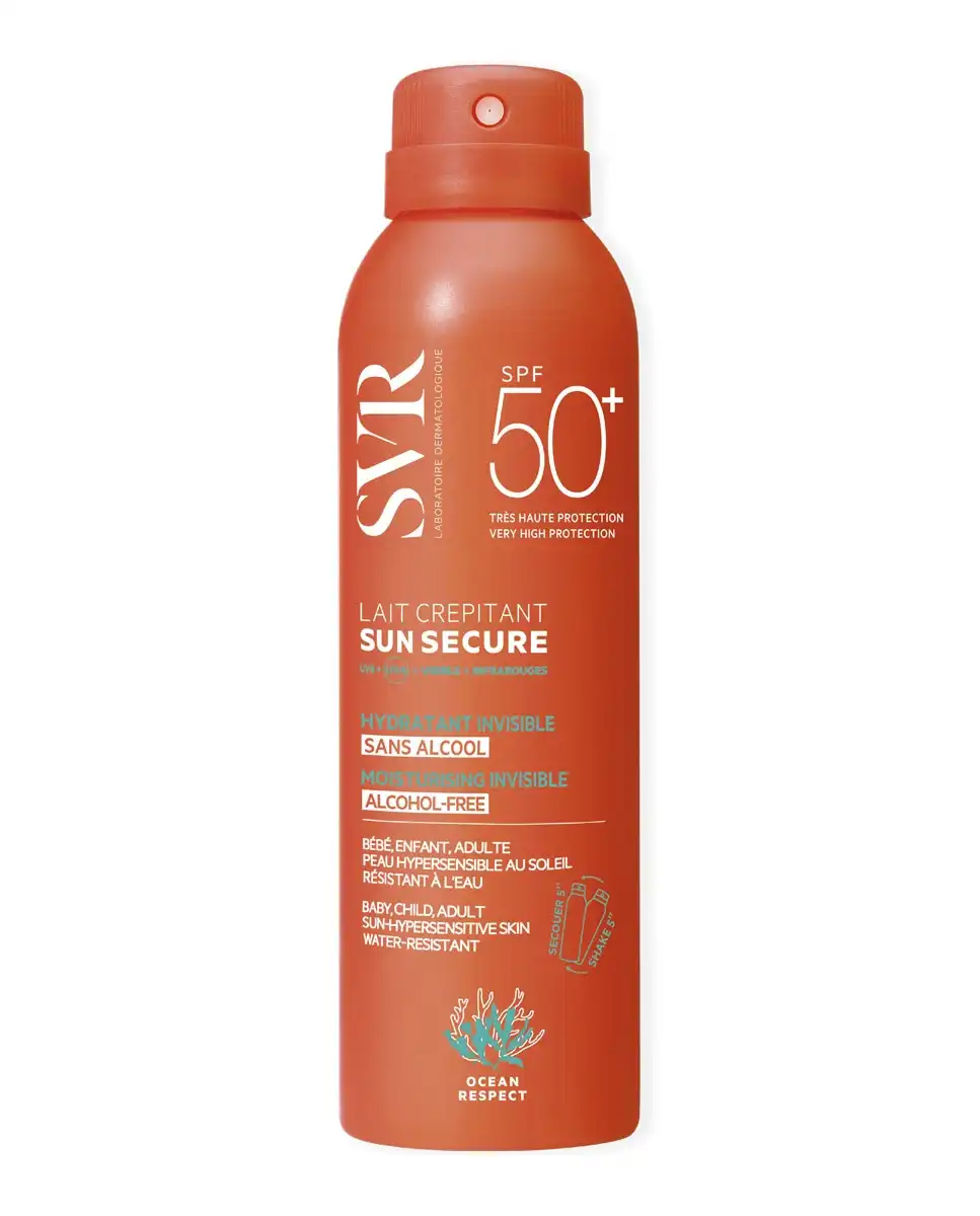 Svr - Protector Solar Hidratante Invisible Sin Alcohol SPF50+ Sun Secure Lait Crepitant 200 Ml - Svr - Comparador de precios