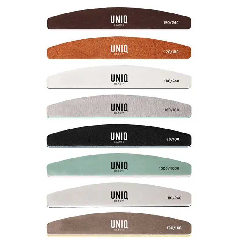 UNIQ - Kit De Lima De Uñas Y Pulidor De Media Luna De Grano Múltiple Cuidado de uñas 8 pieces 8 Piezas - UNIQ - Comparador de precios